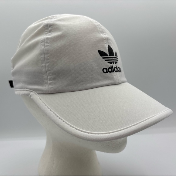 Adidas Originals Women’s Original Relaxed Black/White Nylon StrapBack Hat OSFM - Picture 13 of 16